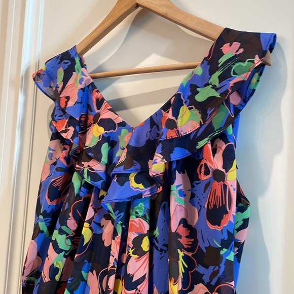 H&M |  Multicolour Floral Dress Hook & Eye Front Closure- size 10 - Picture 11 of 13